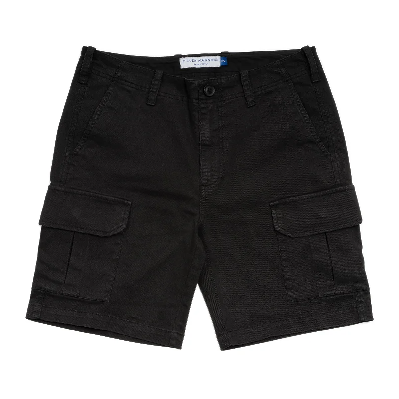 Men's ventilated cool pants-Cargo Shorts - Black