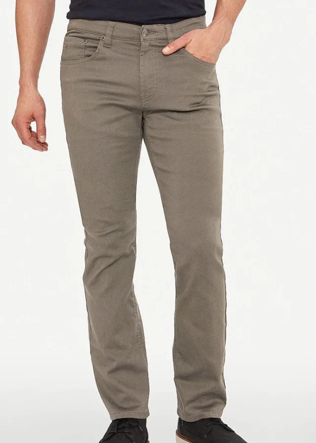 Men's weathered rugged pants-Lois Brad Slim Coffee Pant - 1136-6240-16