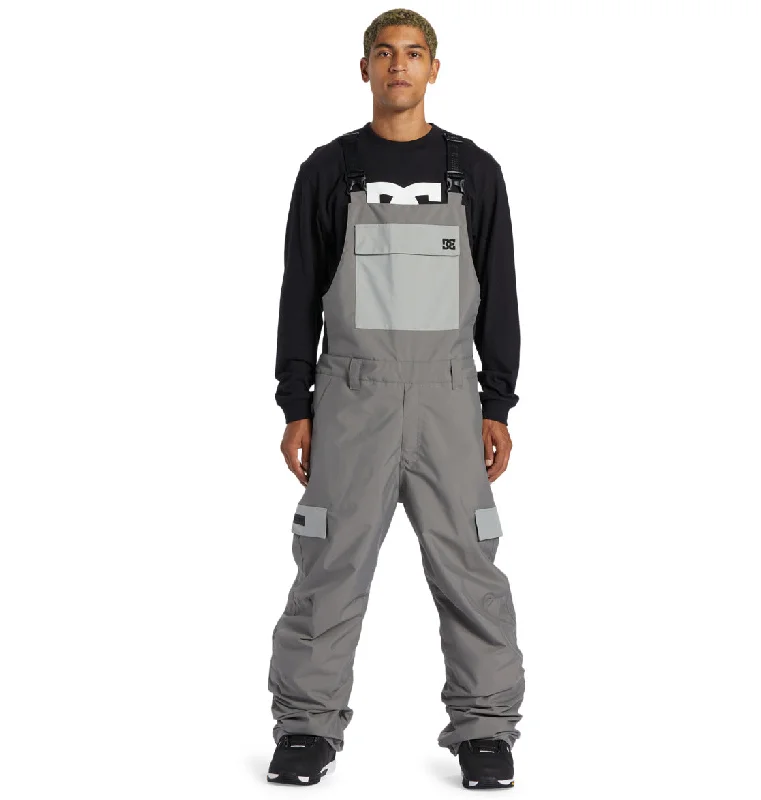 Men's pumped gym pants-DC Docile Insulated Bib'n'Brace - Pewter