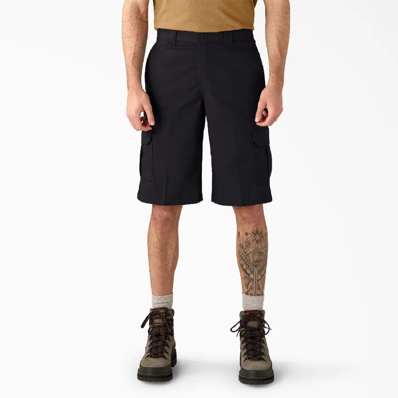 Men's spot-free stain-resistant pants-Dickies Men's Relaxed Fit Moisture Wicking 13" Cargo Short