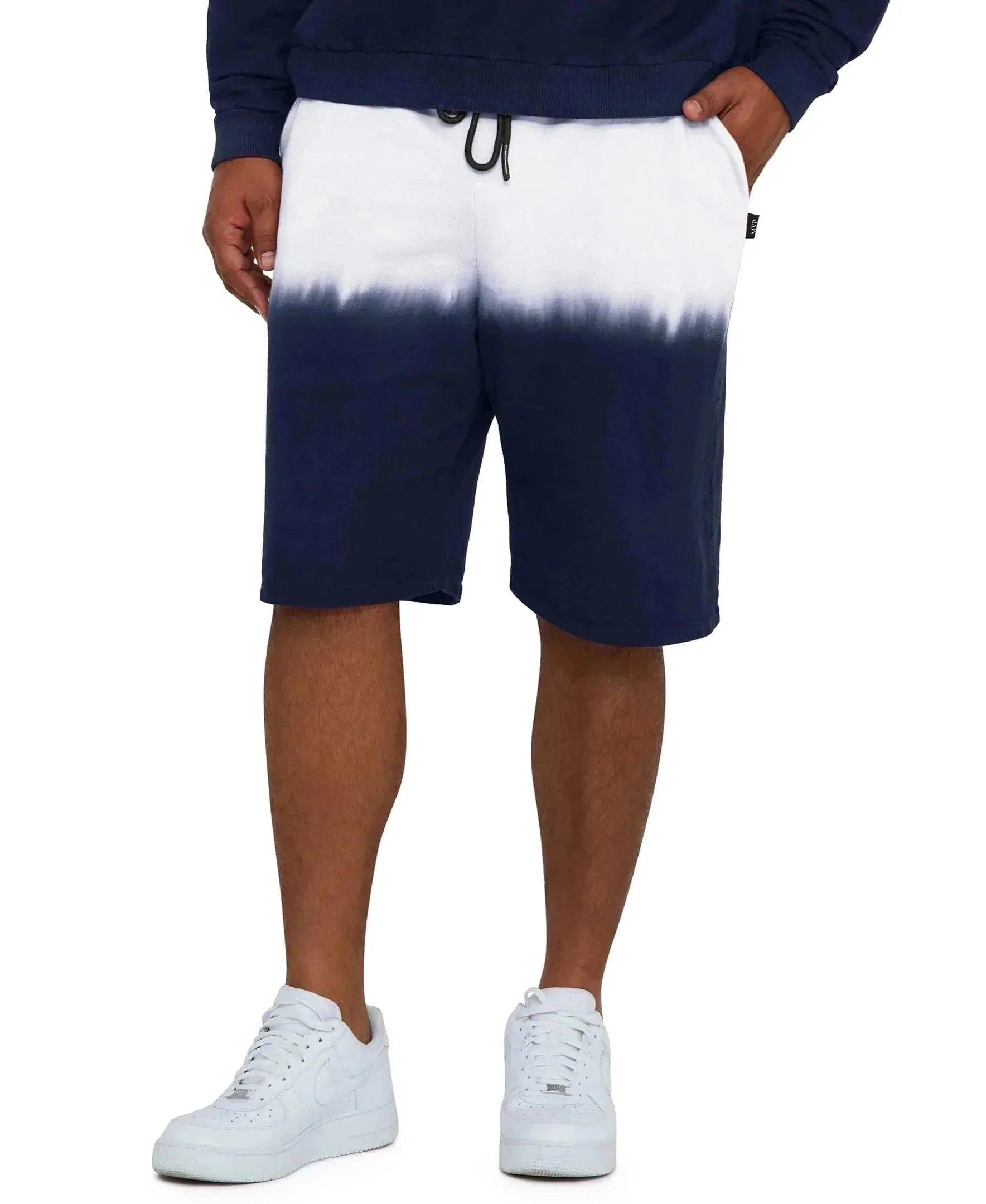 Men's ritzy luxury pants-Dip-Dye Drawstring Shorts