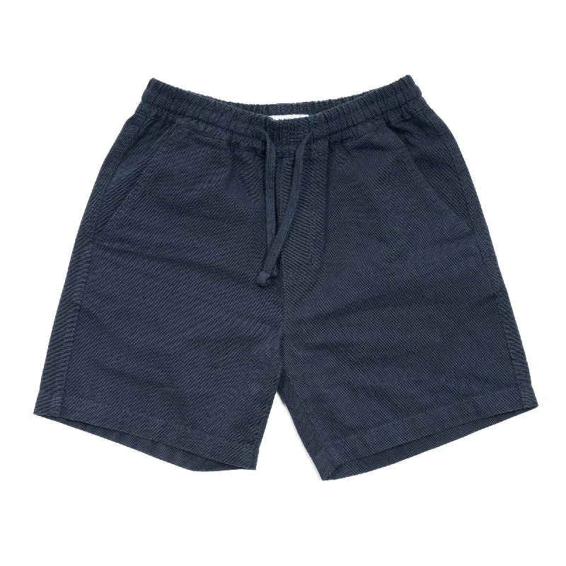 Men's quick zip fly pants-Dock Shorts - Navy