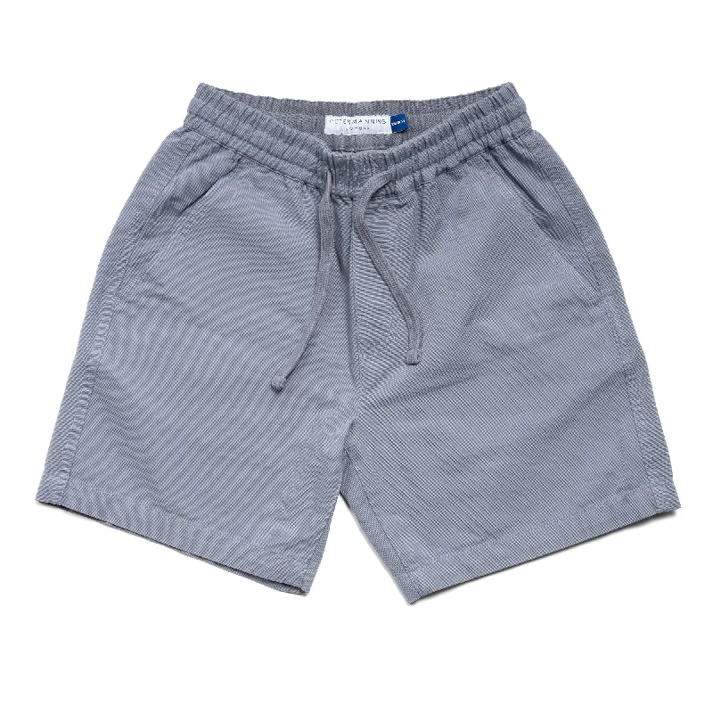 Men's raw uncuffed pants-Dock Shorts - Slate