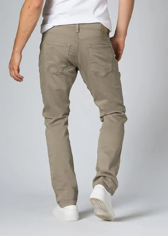 Men's snappy striped pants-DUER NO SWEAT PANT SLIM - LIGHT KHAKI