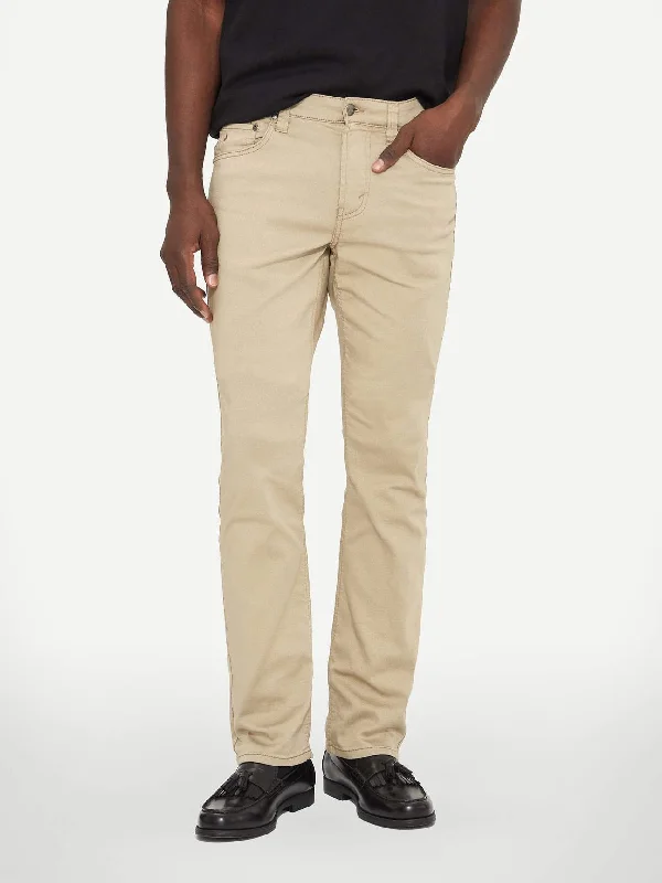 Men's plush wool pants-Lois Brad Casual Slim Pant Sand - 1136 6240-51