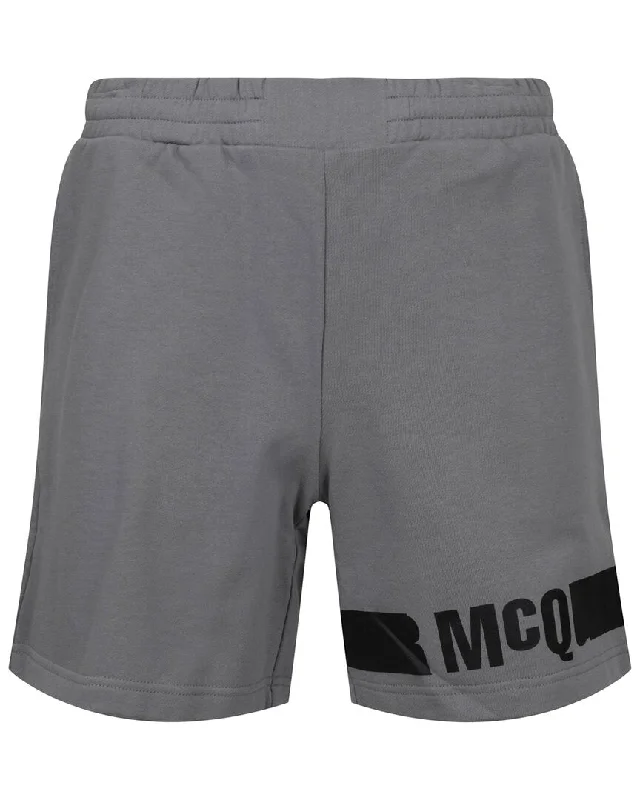 Men's pro office pants-McQ by Alexander McQueen Redacted Logo Sweatshort