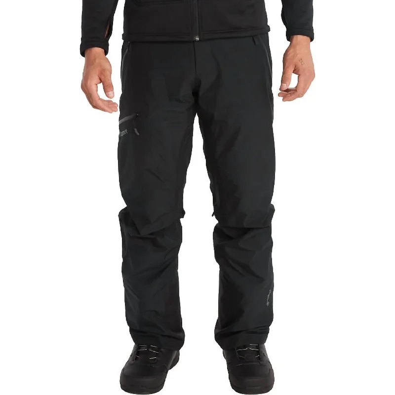 Men's snug-fit thermal pants-Men Lightray Pant in Black