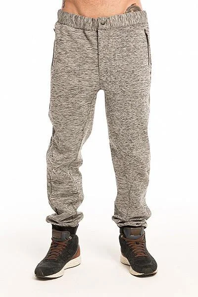 Men's lengthy full-length pants-MooLab The Jones Unisex Jogger - Iron Space Dye -  L / XL