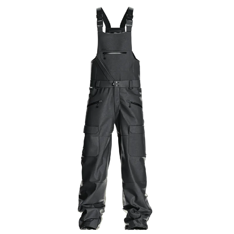 Men's gale-proof windproof pants-Saga Anomie Bib'n'Brace - Black - L & XL