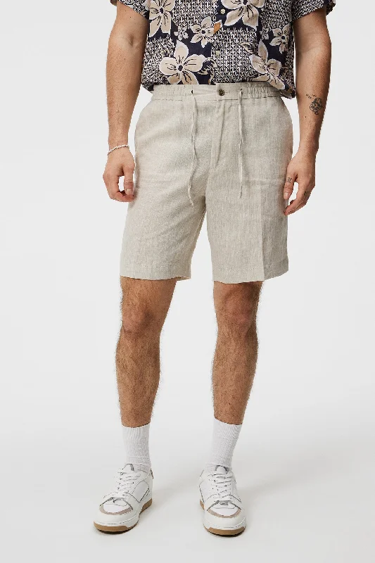 Men's cocoa brown pants-Baron Linen Shorts