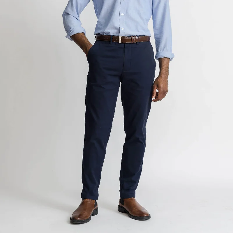 Men's bouncy stretch pants-The Navy Richmond Chino Custom Pant